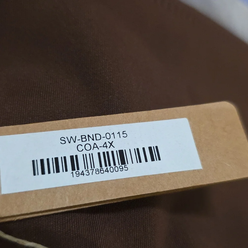 SKIMS Swim Bandeau Bikini Top COCOA NWT 4X